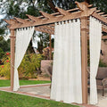 NICETOWN 2 Panels Outdoor Sheer Curtains by NICETOWN