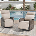 Zero Gravity Patio Swivel Recliner Chairs Set of 2 by JelwalyPatioFurnitureSet