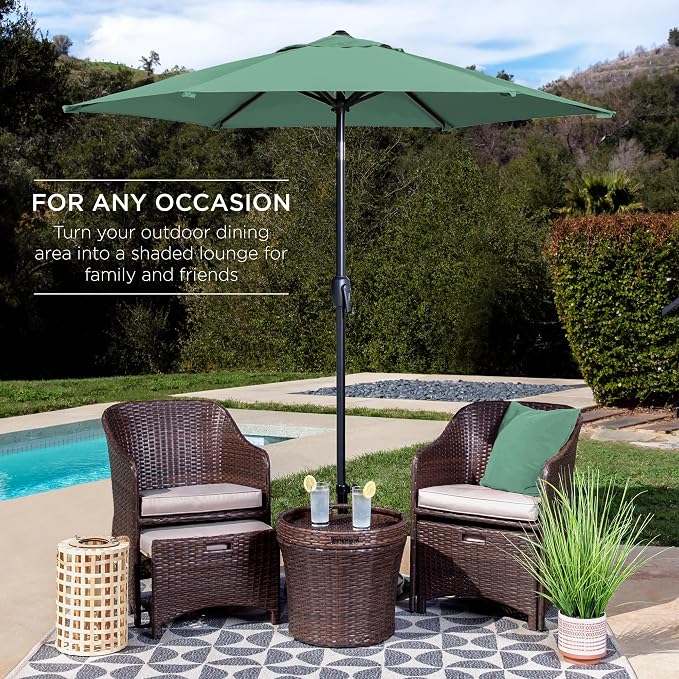 Best Choice Products 7.5ft Heavy-Duty Round Outdoor Market Table Patio Umbrella - Image 3