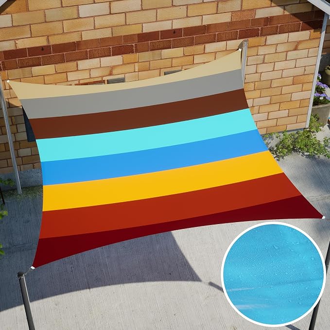 Royal Shade 20' x 20' x 20' Red Triangle Waterproof Sun Shade Sail Order to - Image 8