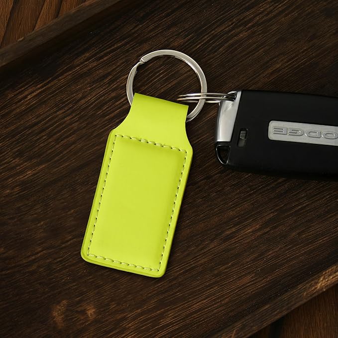 LaserGram Rectangle Keychain, Disc Golf, Personalized Engraving Included