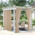 NICETOWN 2 Panels Biscotti Beige Outdoor Curtains by NICETOWN