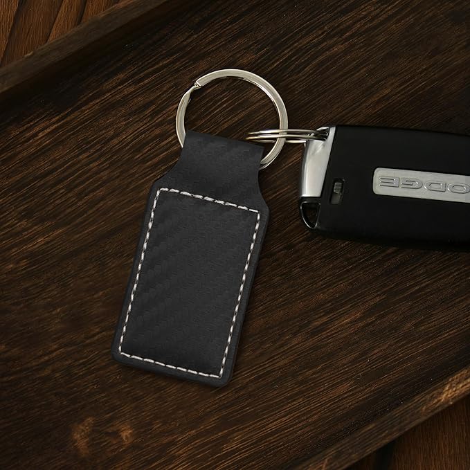 LaserGram Rectangle Keychain, Disc Golf, Personalized Engraving Included