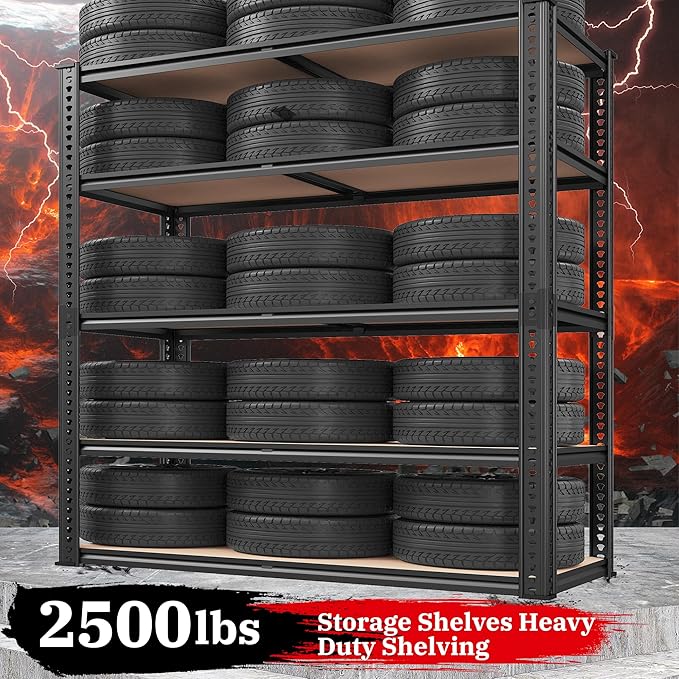 REIBII 40" W Storage Shelves Load 2500Lbs - Image 4