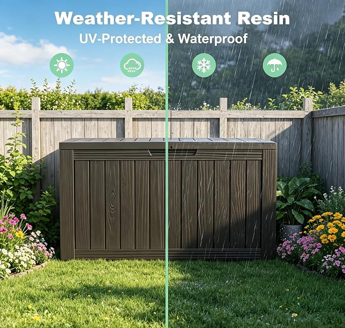 150 Gallon Resin Deck Box, Package Delivery Box - Image 6