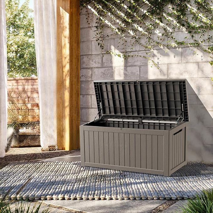 Outdoor Storage Box, 200 Gallon Waterproof Deck Box, Premium Hydraulic Cushion - Image 2