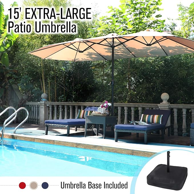 PHI VILLA 15FT Patio Umbrella - Image 7