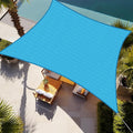 Shade&Beyond Rectangle Sun Shade Sail 10'X13' Permeable Canopy Turquoise Mixed by ShadeBeyond