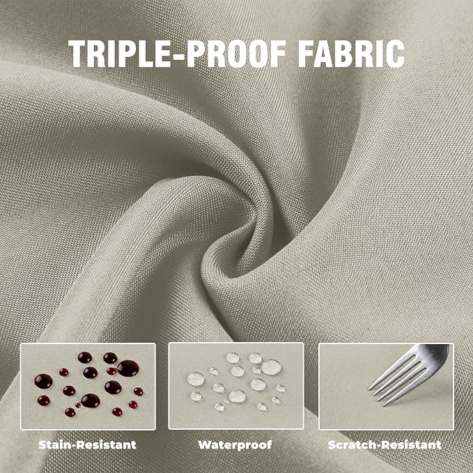 Set of 4 Outdoor Curtains for Patio Waterproof, Breathable Grommet Panels for - Image 6