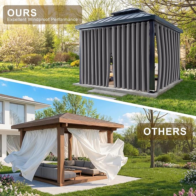 RYB HOME Fade-Resistant Outdoor Curtains - Image 5