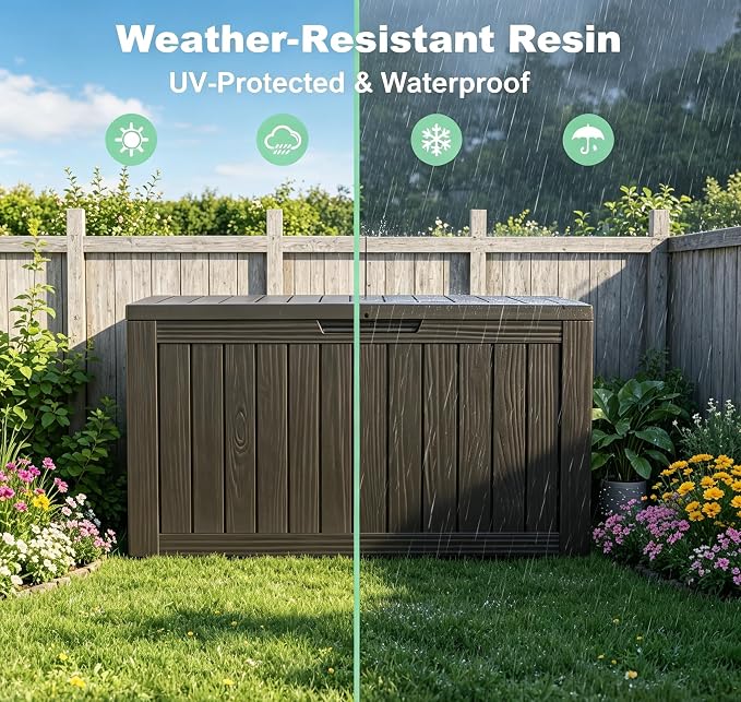 230 Gallon Resin Deck Box, Package Delivery Box - Image 5