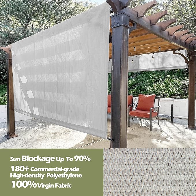 Alion Home Custom HDPE Permeable Canopy Sun Shade Cover Replacement - Image 2
