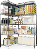 M MZG 5 Tiers Storage Shelves Load 1500LBS, Metal Shelving Wire Metal Shelving by MEIGAOPLASTICANDMETALHKCOLIMITED