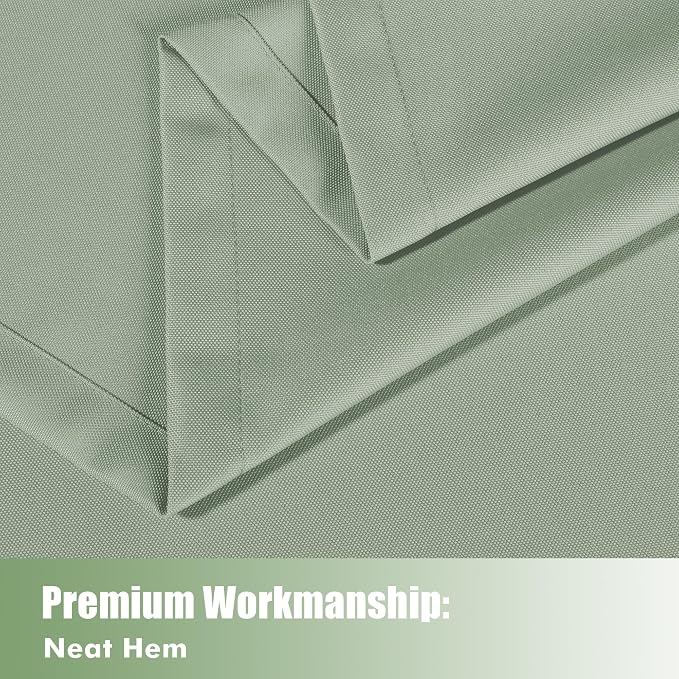 Outdoor Curtains for Patio Waterproof 6 Pcs 54x84 Inch Sage Green | Outsides - Image 5