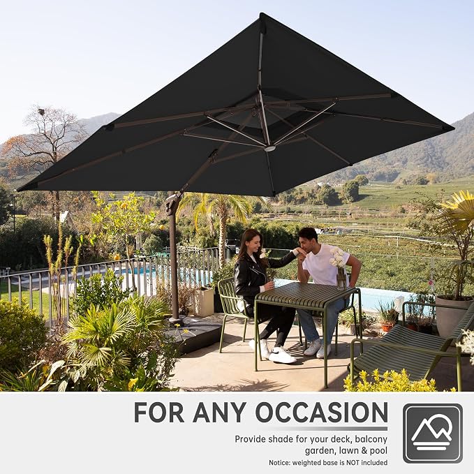 10x13FT Cantilever Patio Umbrella - Image 7