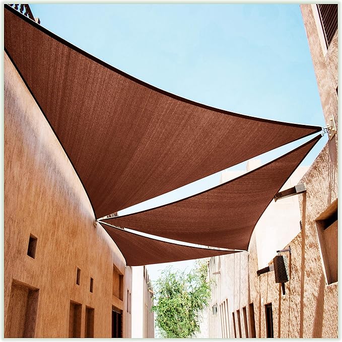 ColourTree CTSLT Custom Size Order to Make 8' x 15' x 17' Brown Right Triangle by ColourTree