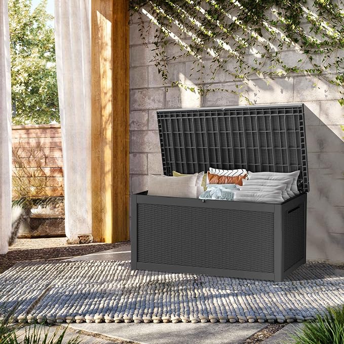 Outdoor Storage Box, 320 Gallon Waterproof Deck Box, Dual Gas-Spring Ultimate - Image 2