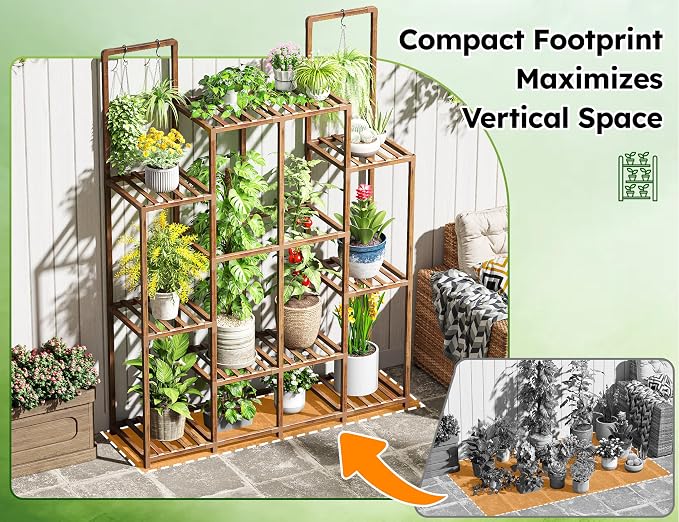 EnHomee 56" W Large Plant Stand - Image 5