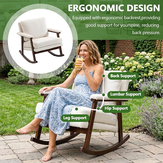 Outdoor Patio Rocking Chairs - Image 5