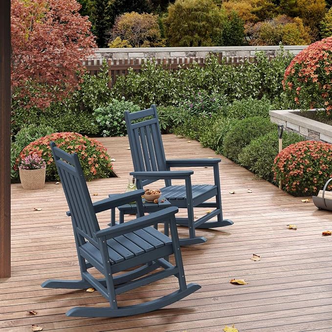 HDPE Rocking Chair Outdoor Set of 2 - Image 8