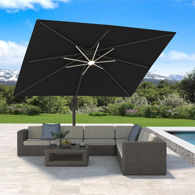 10' X 13' Cantilever Patio Outdoor Umbrella - Image 2