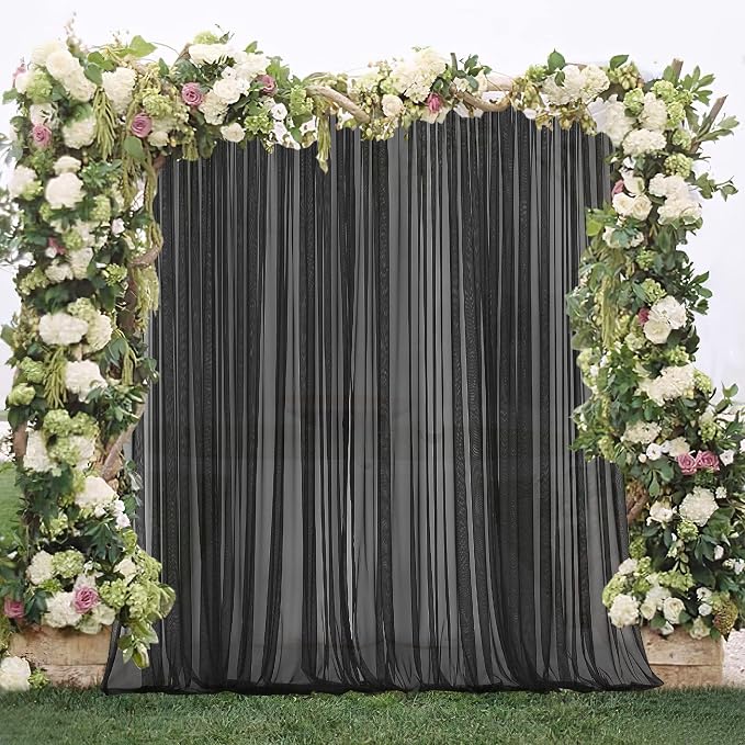 RYB HOME Mosquito Netting Outdoor Curtains - Image 3