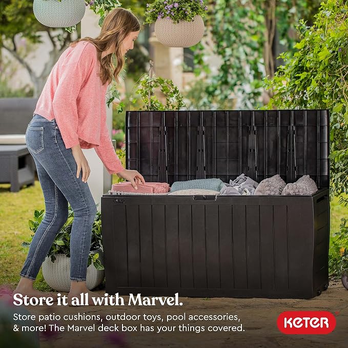 Keter Marvel 71 Gal Outdoor Storage Box - Image 4
