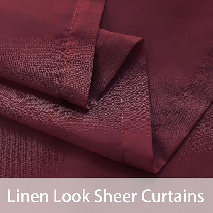 BONZER Waterproof Indoor/Outdoor Sheer Curtains - Image 5