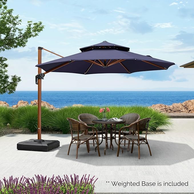 PURPLE LEAF Cantilever Umbrella - Image 2