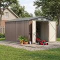 Devoko 8x12 FT Outdoor Storage Shed, Metal Tool Shed by DEVOKO