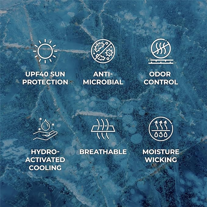 SHAKEitCOOL Original Cooling Towel – Be Cool in Style - Heat Relief, Soft, Lightweight, Sun Protection, Easy Clean - Perfect for Biking, Running, Yoga, Gym, Gardening - Golf