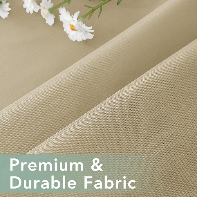 Outdoor Curtains for Patio Waterproof 6 Panels, Porch Sun Shade | Weatherproof - Image 6