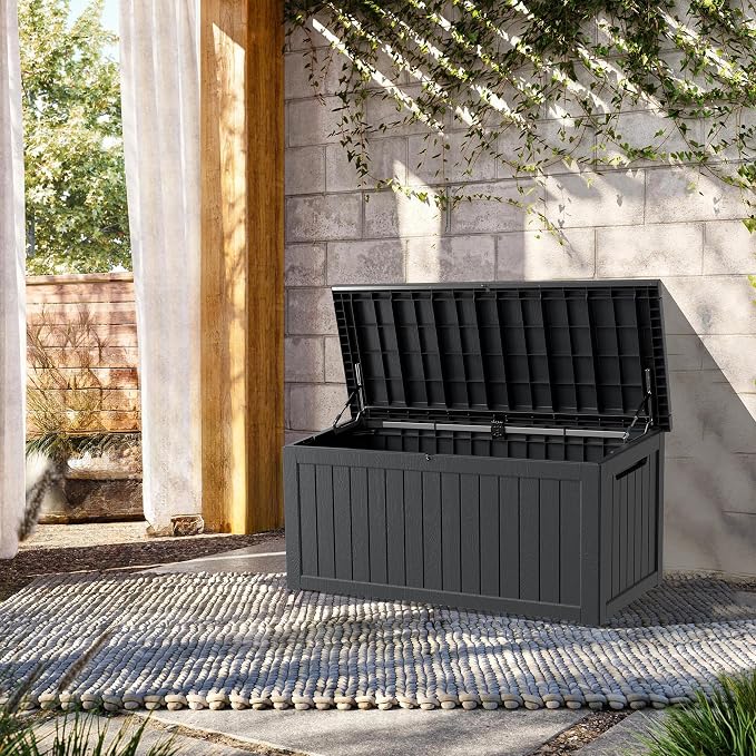 Outdoor Storage Box, 200 Gallon Waterproof Deck Box, Premium Hydraulic Cushion - Image 2