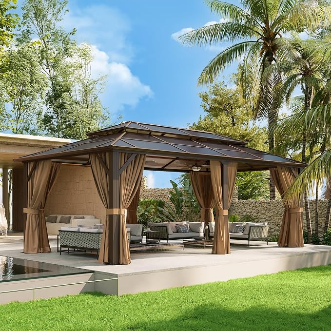 Aoxun 12'x20' Hardtop Gazebo - Image 9