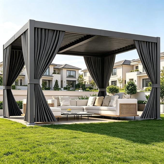 10 x 12 FT Louvered Pergola by Enjoyyourlife