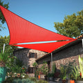 21' x 21' x 21' Red Sun Shade Sail UPF50 Triangle SMTAPT12 Canopy Fabric Cloth by ShadeMart
