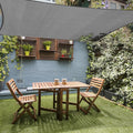 12' x 16' Rectangle Sun Shade Sail, 185 GSM HDPE, Dark Grey | 95% UV block by LagemiexShadeProduct