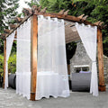BONZER White Outdoor Sheer Curtains by Bonzer