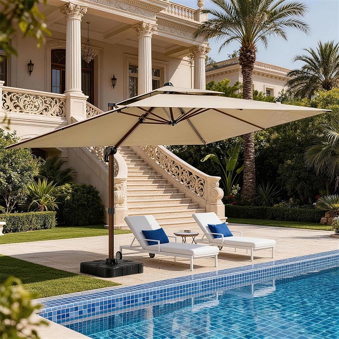 10x13FT Cantilever Outdoor Patio Umbrellas by ORYNTREX