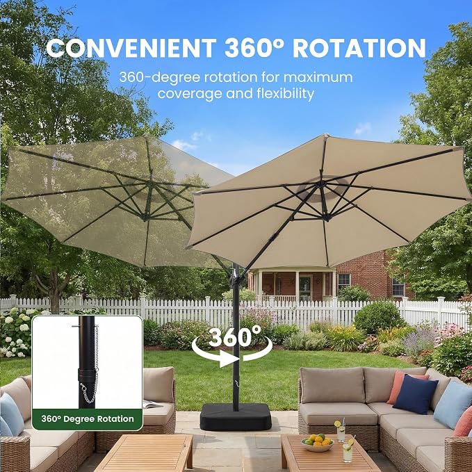 10ft Outdoor Umbrellas for Patio - Image 5