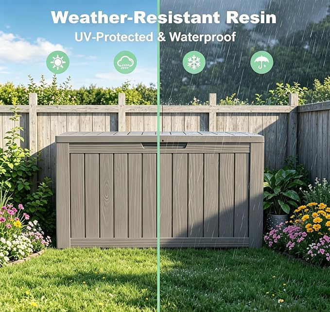 150 Gallon Resin Deck Box, Package Delivery Box - Image 4