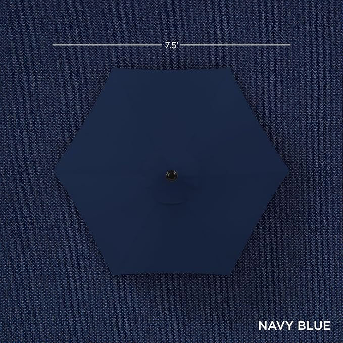 Best Choice Products 7.5ft Heavy-Duty Round Outdoor Market Table Patio Umbrella - Image 4