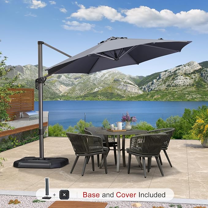 PURPLE LEAF Cantilever Umbrella - Image 3