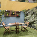 12' x 16' Rectangle Sun Shade Sail, 185 GSM HDPE, Sand | 95% UV block, by LagemiexShadeProduct