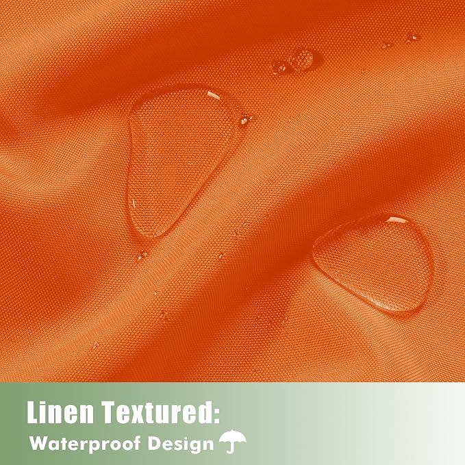 Outdoor Curtains for Patio Waterproof 6 Pcs 54x84 Inch Mecca Orange | Outsides - Image 2