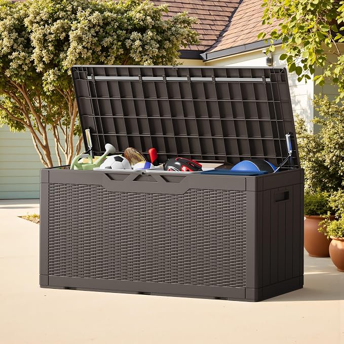 Greesum Outdoor Storage Box 100 Gallon Storage Bin - Image 6