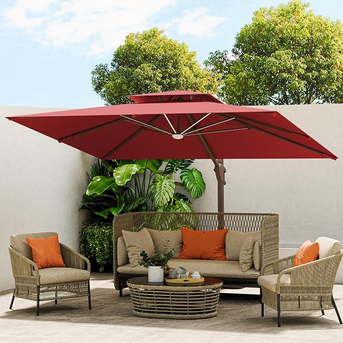 10x13FT Cantilever Patio Umbrella by MEVBC