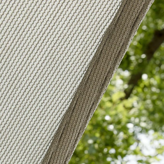 Amgo Custom Size 14' x 18' x 22.8' Gray Right Triangle Sun Shade Sail UPF50+ - Image 9