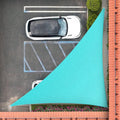 Royal Shade 18' x 20' x 26.9' Turquoise Triangle Sun Shade Sail Order to Make by RoyalShade