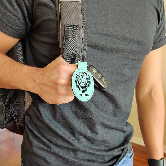 LaserGram Oval Keychain, Water Polo, Personalized Engraving Included